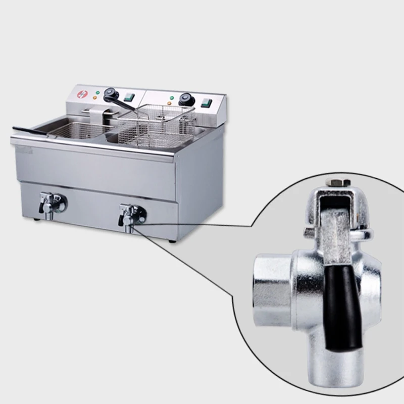 

Electric Fryer Drain Clique Electric Fryer Drain Valve Quick Oil Drain Valve Fryer Accessories 1.46in 1.18in 0.98in