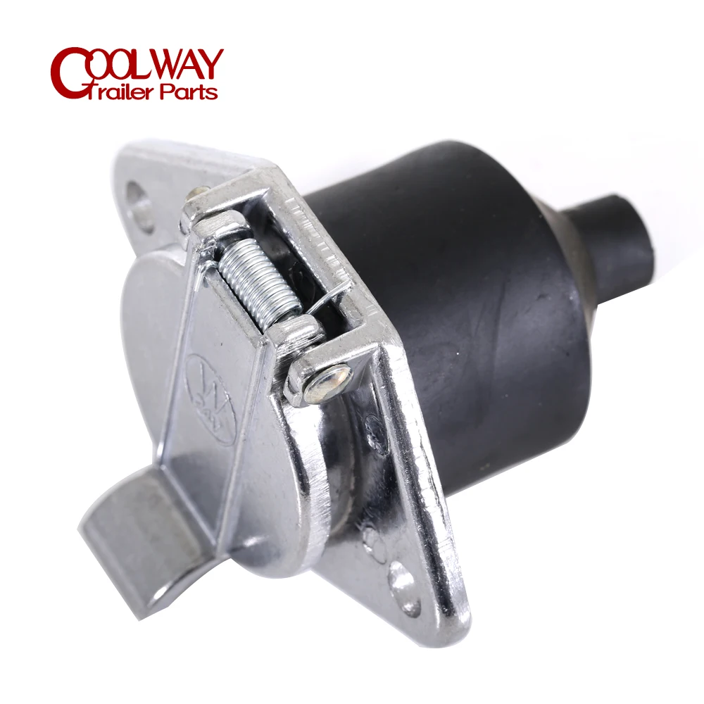 

7 Pin 24V Metal Towing Towbar Trailer Truck RV Socket Wire Harness Electrical Quick Converter Adapter Camper Caravan Accessories