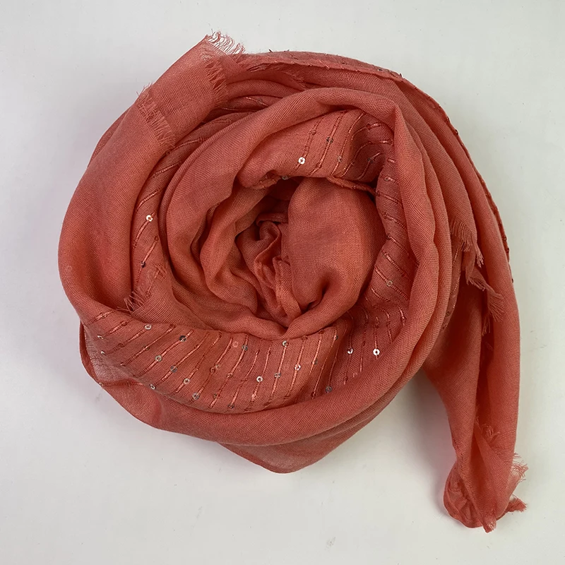 Мода градиент с люрексом Блеск Хиджаб шарф Макси Обертывания шарфы для женщин