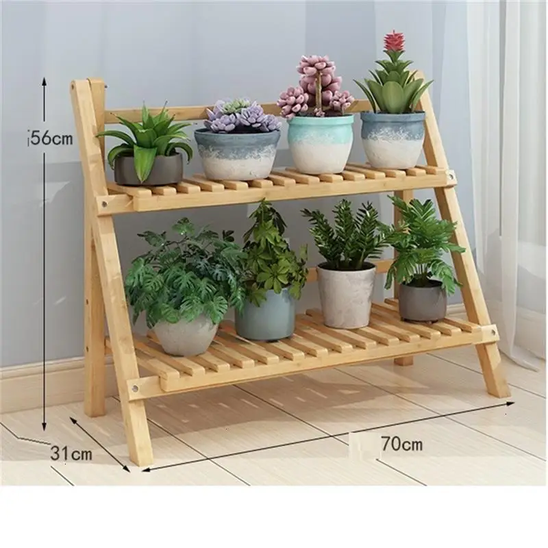 Интерьерная лестница с цветами декоративная деревянная стойка для цветов на