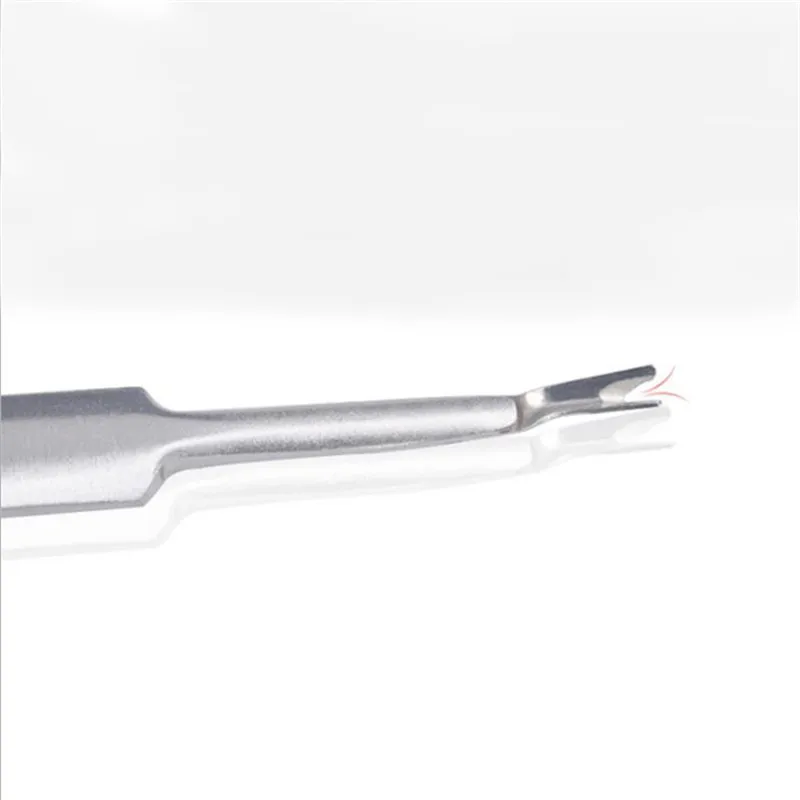 1 шт. двусторонний металлический инструмент для удаления кутикулы из нержавеющей