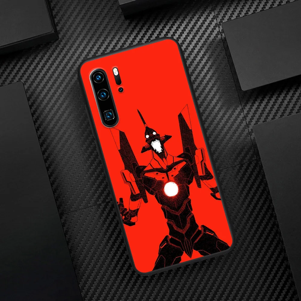 

EVA EVANGELION Anime Phone Case For Huawei P Mate 10 20 30 40 Pro Lite Smart 2019 2021 black Shell Fashion Coque Silicone Back