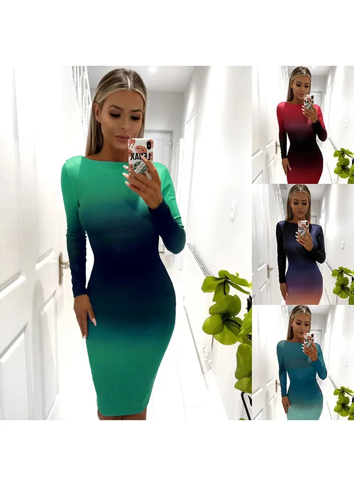 X женское сексуальное весеннее универсальное с круглым вырезом и длинным рукавом