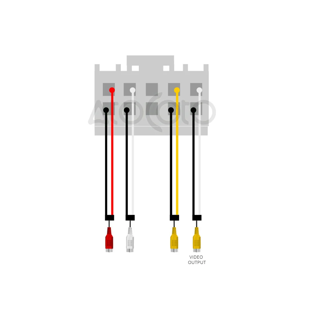 

10 Pin 4 RCA Plug Car Stereo Navigation Radio Audio Video RearView Camera In Wire Harness Wiring Connector Adapter Cable