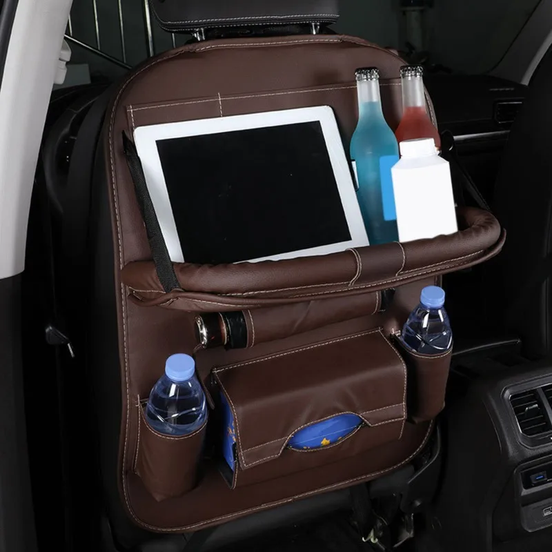 

Подвесной Органайзер на заднее сиденье автомобиля, складной держатель для хранения с несколькими карманами, автозапчасти