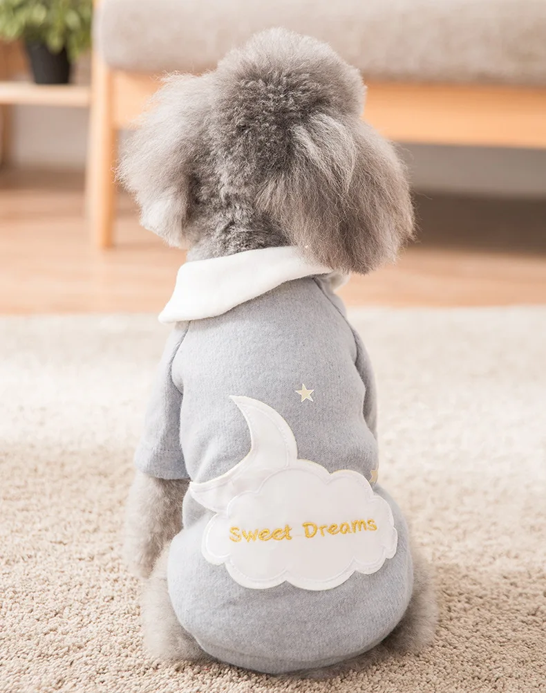 Новейшая Одежда для собак на осень и зиму одежда маленьких вязаная модная