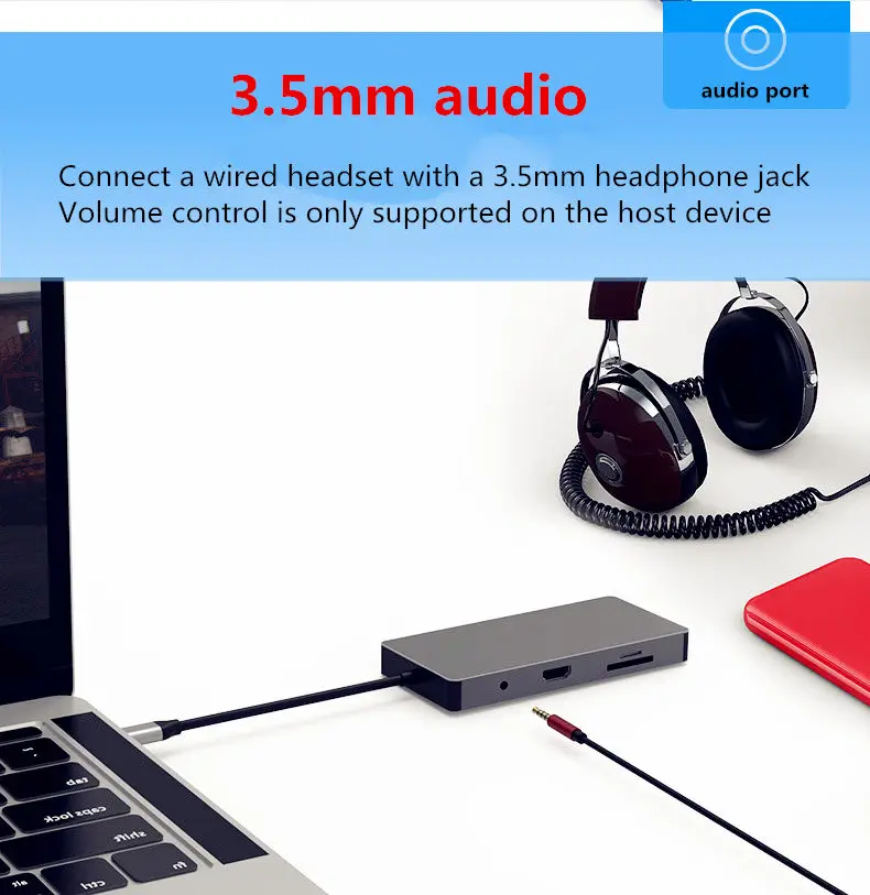 Набор контактов для тестирования 10 в 1 Тип-C концентратор USB3.0 концентратор usb PD высокое Скорость зарядка для мобильных устройств MacBook huawei XiaoMi lenovo док-станция с разрешением 4K HDMI SD TF LAN