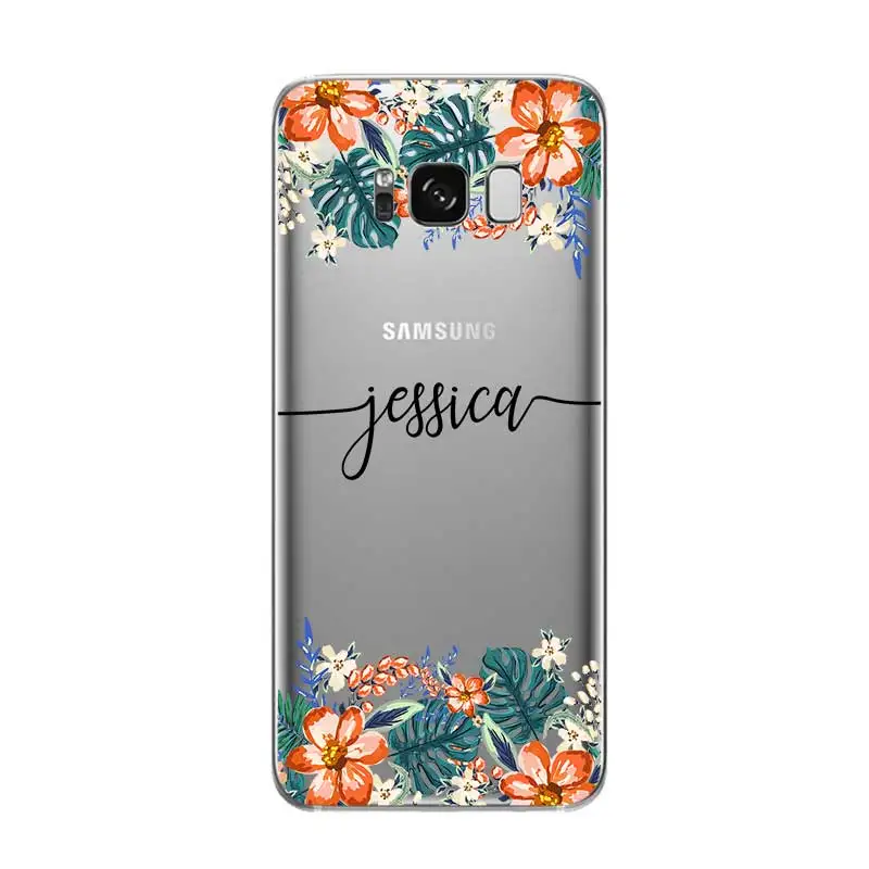 На заказ Ваше имя DIY Модный чехол для samsung Galaxy S5 S6 S7 S8 S9 S10 S10E Lite Edge Plus