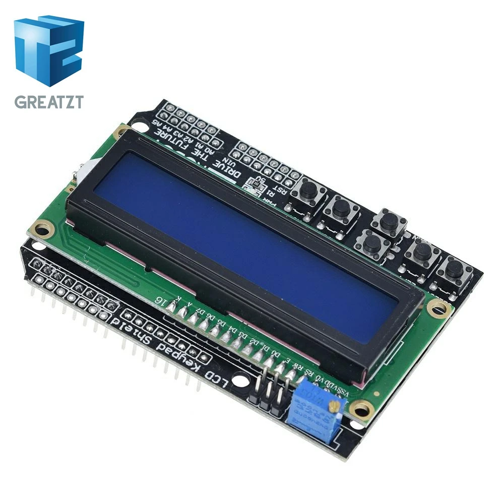 GREATZT 1 шт. ЖК экран с клавиатурой дисплей 1602 модуль дисплея для Arduino ATMEGA328 ATMEGA2560