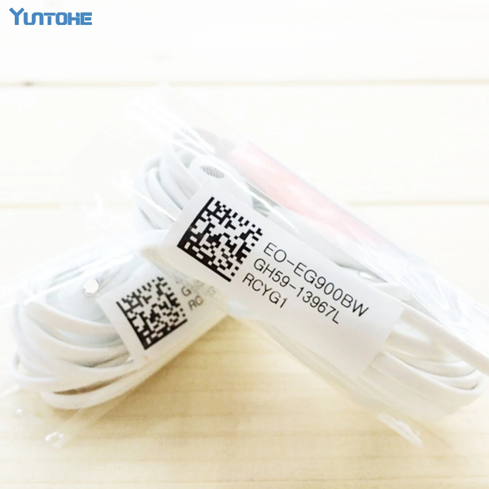 500 шт./лот * наушники вкладыши 3 5 мм с регулировкой громкости и микрофоном для Samsung