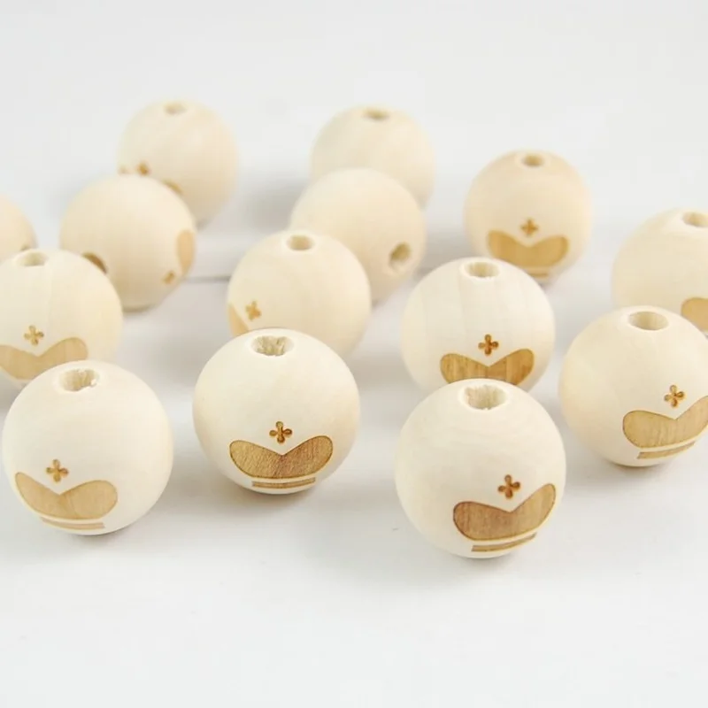 20 шт. круглые деревянные бусины-разделители мм | Дом и сад