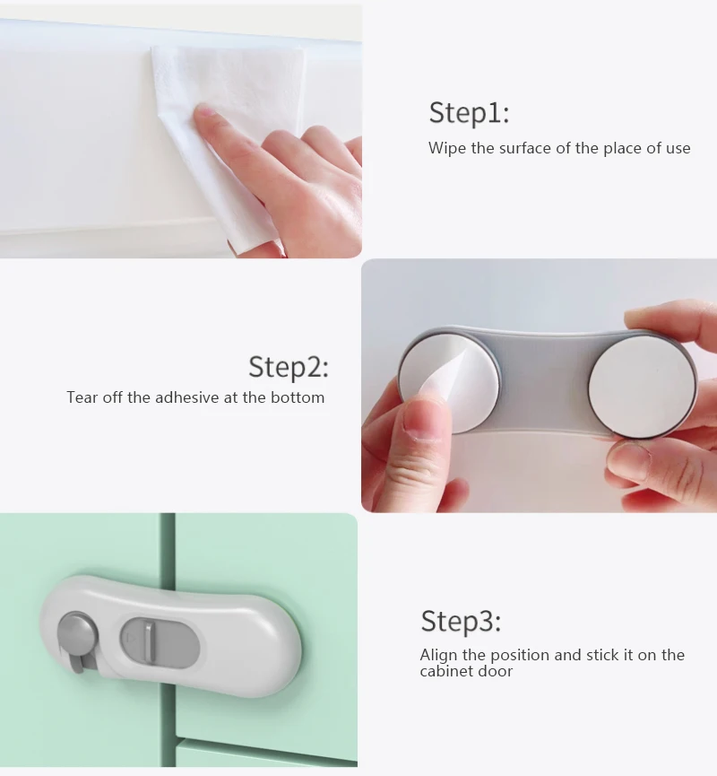 

New Safety Lock 360 rotation Baby Child Safety Care ABS Lock With Baby Baby Protection Drawer Door Cabinet Cupboard Toilet