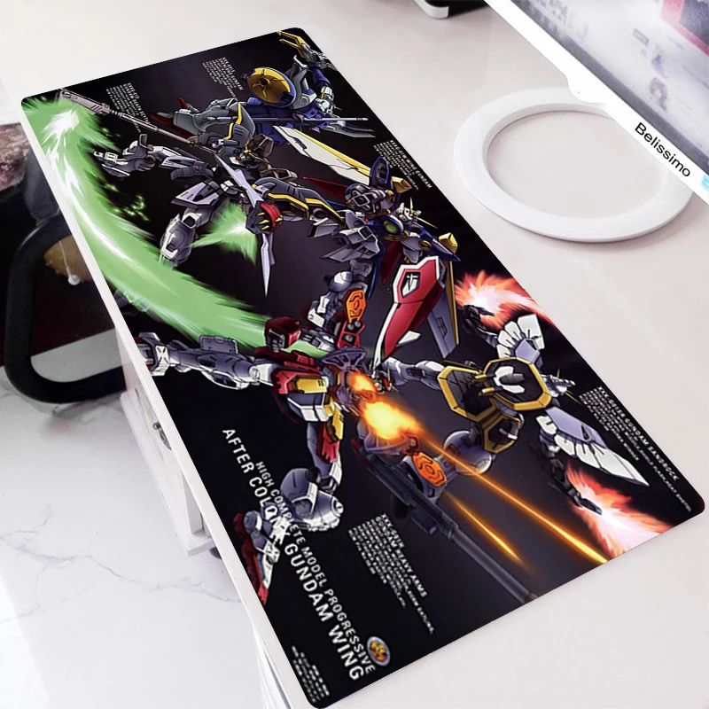

Mouse Pad Mouse Gaming Desk Anime Gamer Mat Keyboard Carpet Non-slip Computer Mats Pc Large Nouse Pads Handsome Cool Gundam Pads