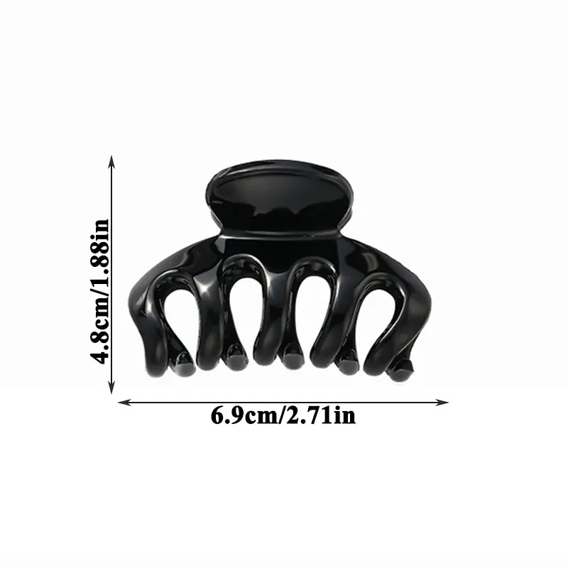 

Women Makeup Bath Ponytail Clip Acrylic Hair Clip Geometric Barrettes Morandi Hairpin Transparent Solid Color Hair Claw