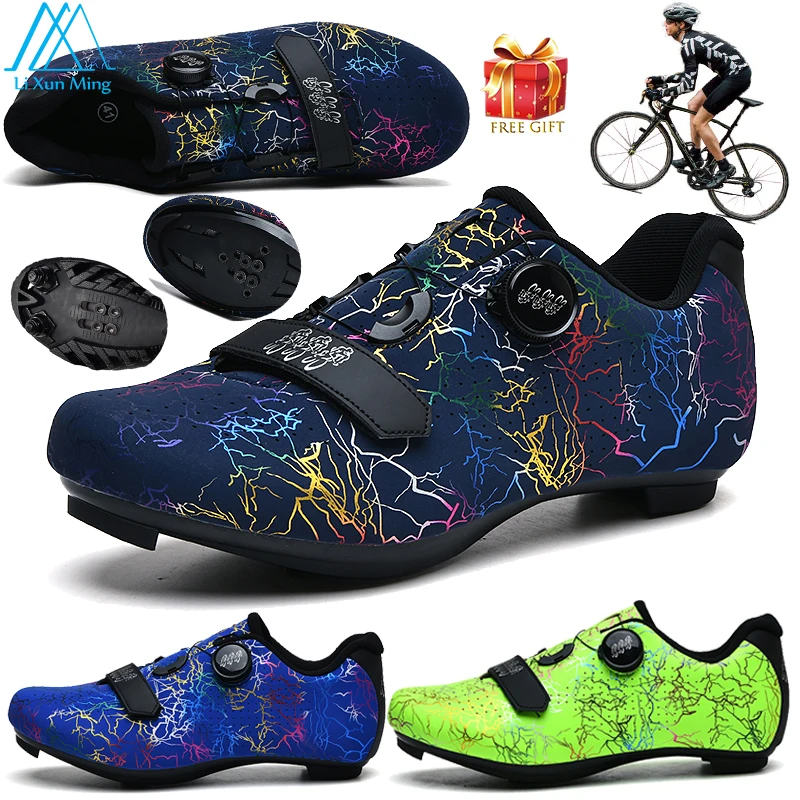 

Fashion Camouflage Style Cycling Shoes Men Outdoor Self-locking Road SPD Racing Shoes Women Mtb Bike Ultralight Cycling Shoes