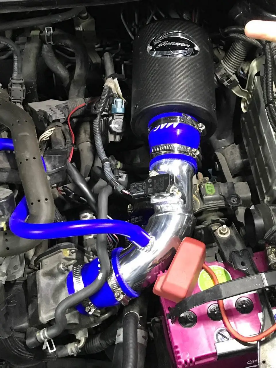 Алюминиевый трубный комплект воздухозаборника + воздушный фильтр для Toyota COROLLA Levin