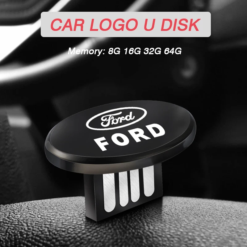 Мини U диск Автомобильный логотип флэш накопитель USB память для Ford Focus mk2 mk3 Fiesta Ranger
