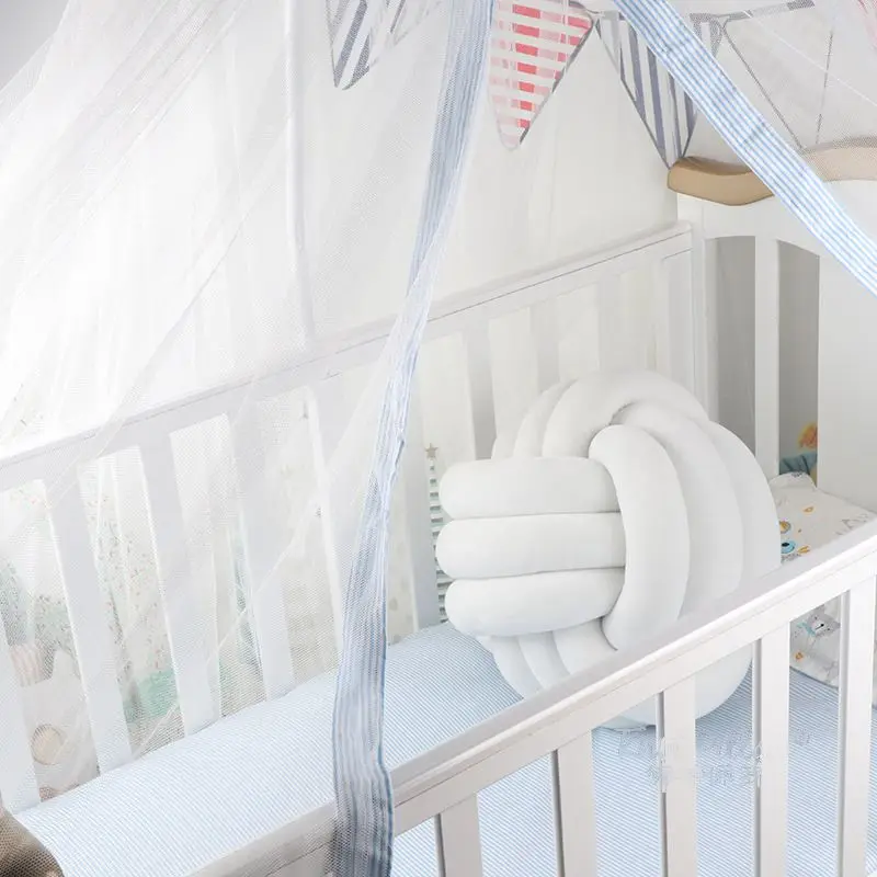 Декоративная подушка в скандинавском стиле для детской комнаты плетеная Подушка