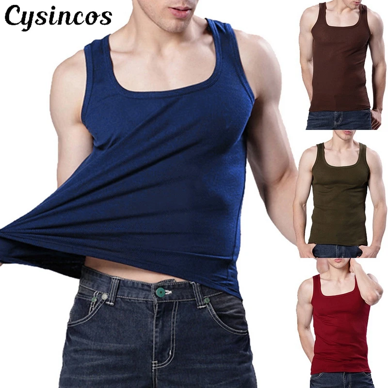 CYSINCOS Мужское нижнее белье хлопковые майки мужские прозрачные мужское 2020 боди для