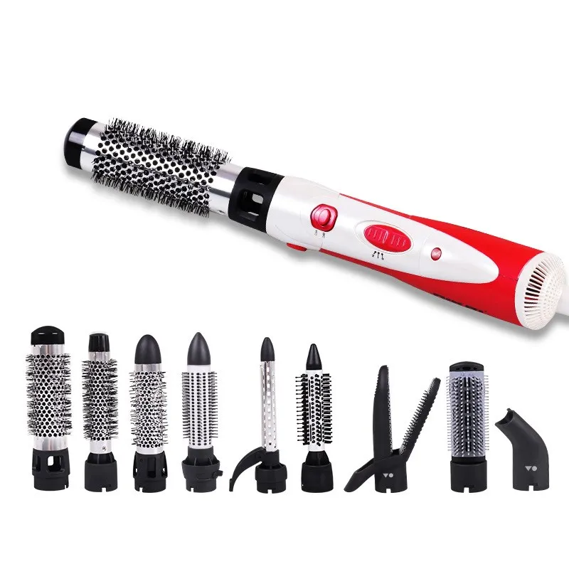 10 в 1 Профессиональный вращающийся фен для волос бигуди расческа Горячие