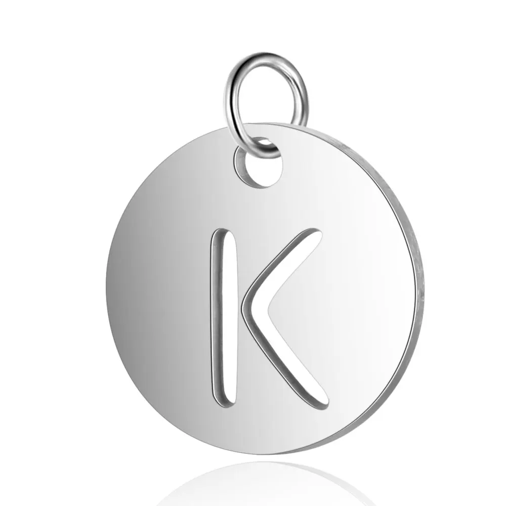 5 штук, нержавеющая сталь, оригинальное имя, A-Z, буквы, ааааа, опт, качественные подвески, никогда не тускнеют, ювелирные подвески для самостоятельного изготовления - Окраска металла: K
