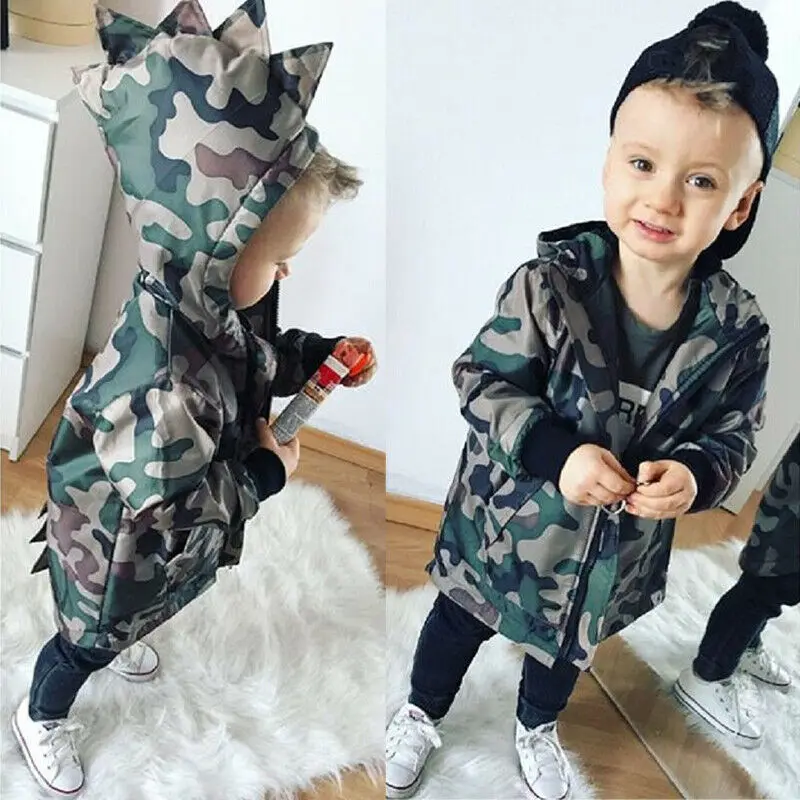 Камуфляжная Толстовка для маленьких девочек и мальчиков куртка верхняя одежда