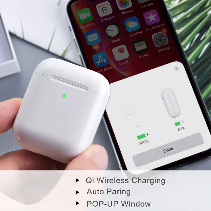 I80 TWS 1:1 Реплика всплывающее раздельное использование беспроводной Bluetooth 5,0 наушники QI Беспроводная зарядка супер бас i80 TWS PK i20 i30 i60