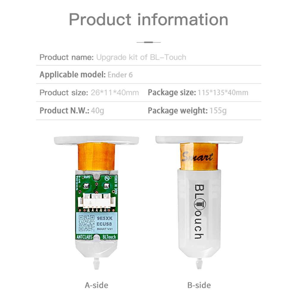 

Auto Leveling Kit BL Touch Kit for Ender 6 Strong Compatibility HIgh Performance Sensor 3D Printer Accessories Parts