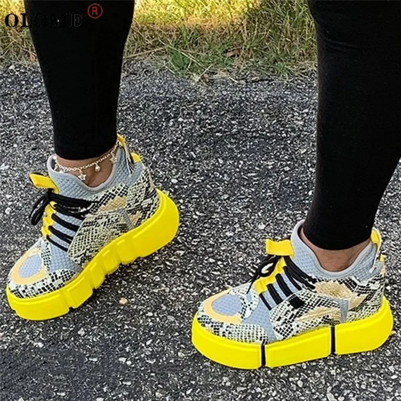 

Ladies Platform Sneakers Ladies Fashion Casual Shoes Comfortable Vulcanized Shoes Large Size 43 2021
