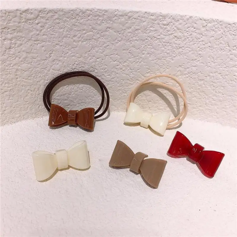 Conjunto de accesorios para el cabello de estilo coreano para ni&ntilde;a, bandas el&aacute;sticas para el pelo y pinzas encantadoras para el pelo para ni&ntilde;a, herramientas de estilismo diario para el cabello-0
