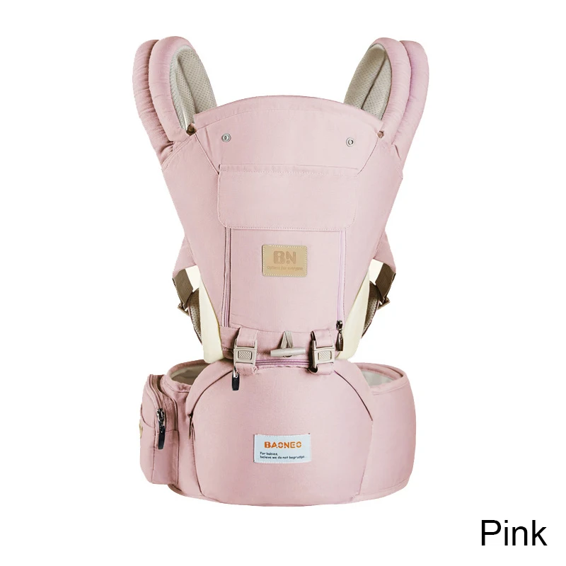 Pink1 Новорожденный эргономичная Сумка-кенгуру для ребенка, на четыре сезона, с одним плечевым ремнем спереди типа «кенгуру» дорожная сумка для путешествий на лямках для малышей от 0 до 36 месяцев - Цвет: Pink1