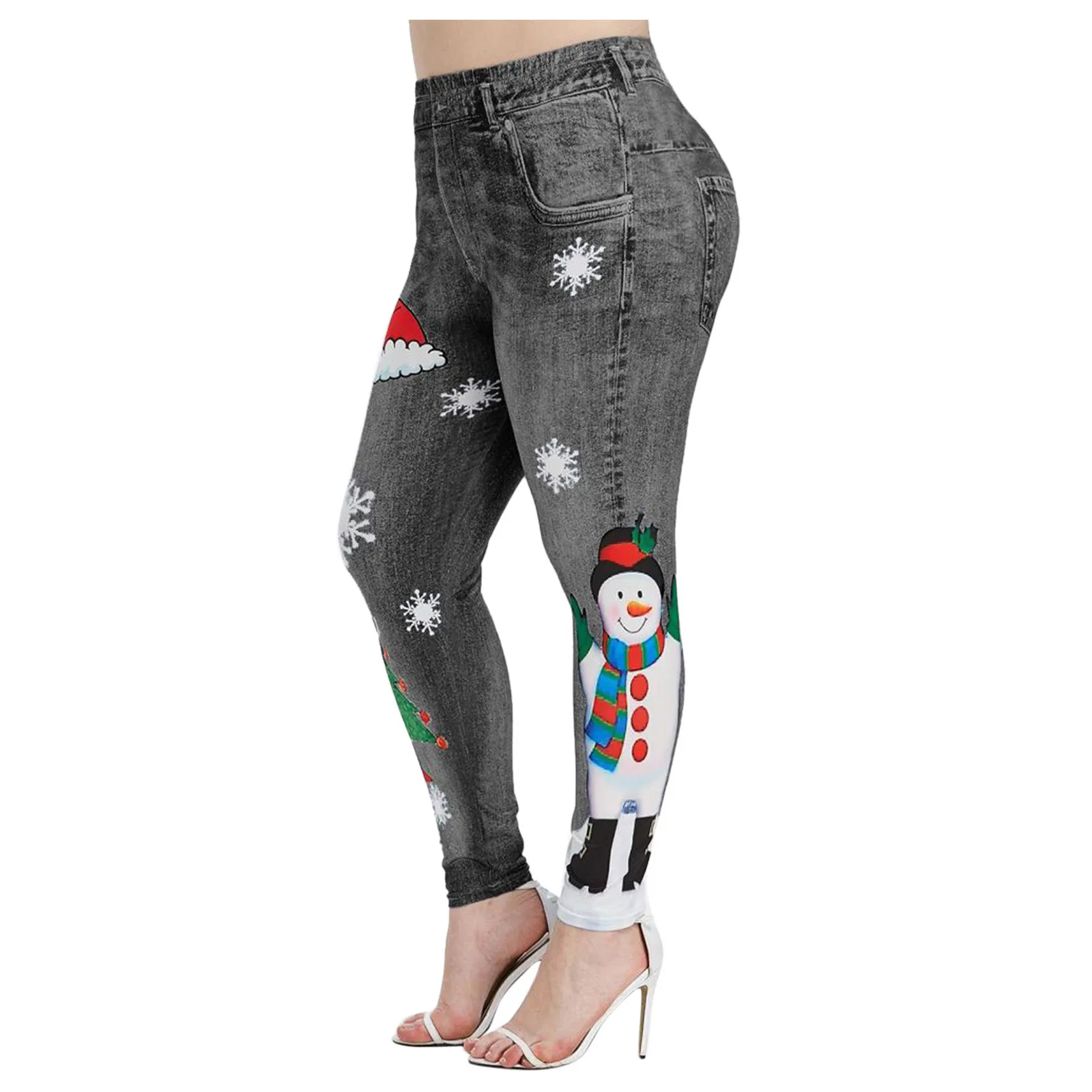 

Брюки для занятий йогой с принтом женские рождественские штаны для подтяжки до высоких ягодиц облегающие штаны для йоги