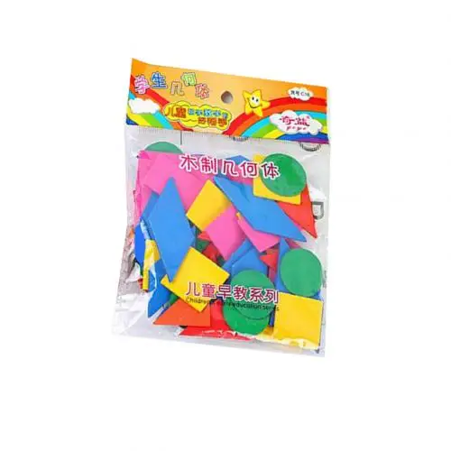

Деревянные геометрические фишки Math Chip Toy