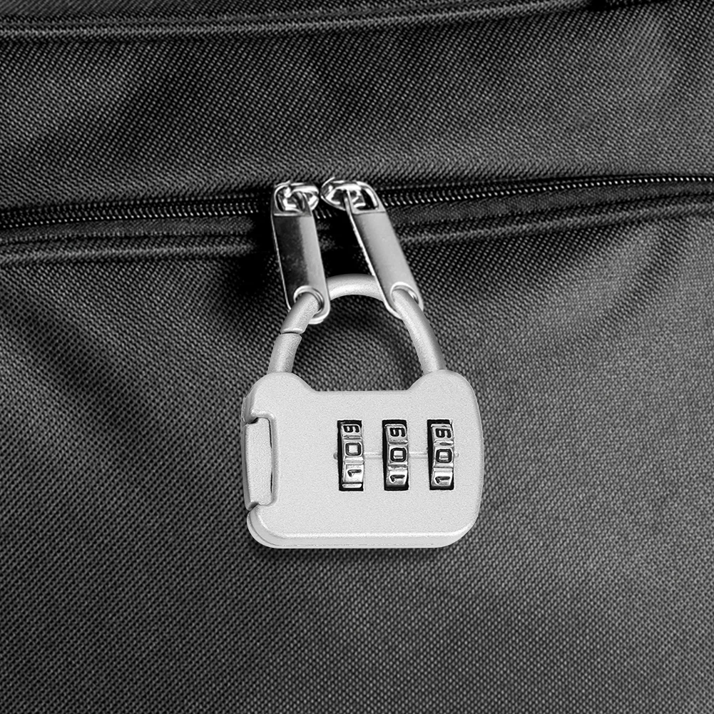 

3 Digit Code Combination Password Lock Portable Mini Luggage Case Lock Backpack Padlock for Travel Backpack Lock