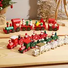 2020 рождественские украшения, деревянный Рождественский поезд для дома, рождественские подарки, рождественские украшения, новый год 2021