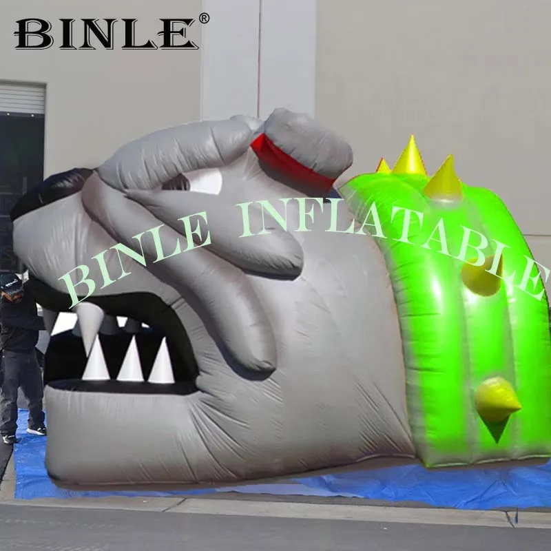 Billig Riesen Maskottchen Cartoon Aufblasbare Bulldog Tunnel Fußball Tunnel Zelt Für Sport Veranstaltungen