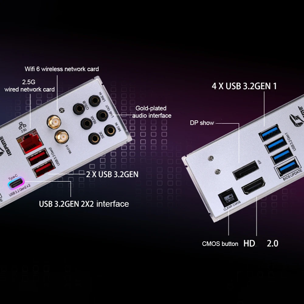 

Colorful Motherboard iGame Z590 Vulcan W V20 M.2 SATA NVME SSD 128GB RGB Gaming Motherboard for 11600K/11700K/11900K