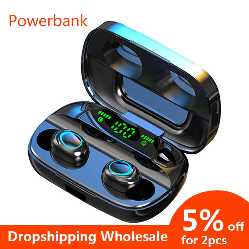 Bluetooth наушники Gandley S11 TWS беспроводные вкладыши зарядный чехол 5 0 Прямая