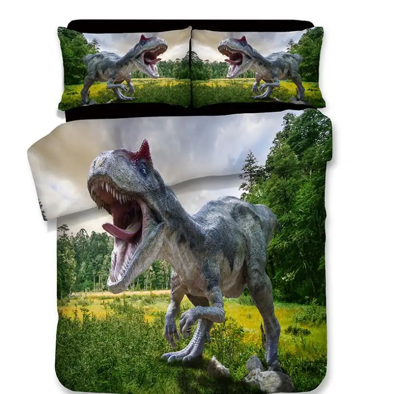 

3D Dinosaur Print Bedding Set Duvet Covers Pillowcases NEW Comforter Bedding Sets Bedclothes Bed Linen 10