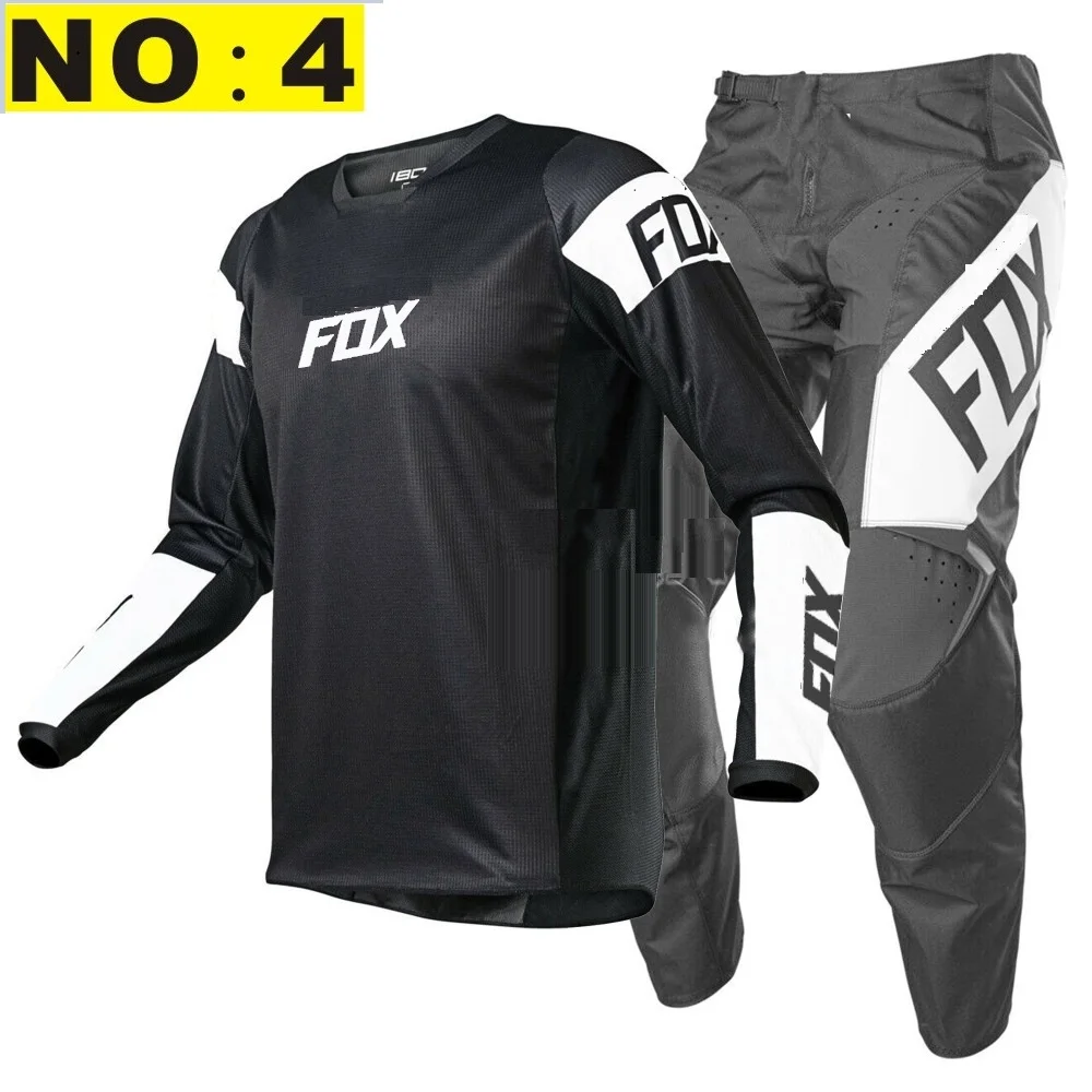 

2021 New FOX 180/360 MX Motoross Jersey Pants Gear Set off road Motorcycle Combination Car Driving equipment Motorbike Racing su