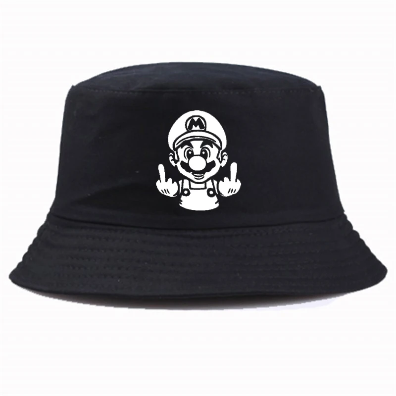 

Fashion Summer style hats Mario Bucket Hat Summer Casual Brand Unisex fisherman hat