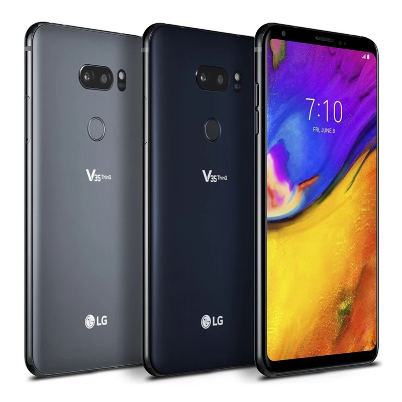 lg v35 thinq v350n v350awm unlocked mobile phone 6 0 6gb ram 64gb rom 16mp octa core fingerprint 4g lte android smartphone free global shipping
