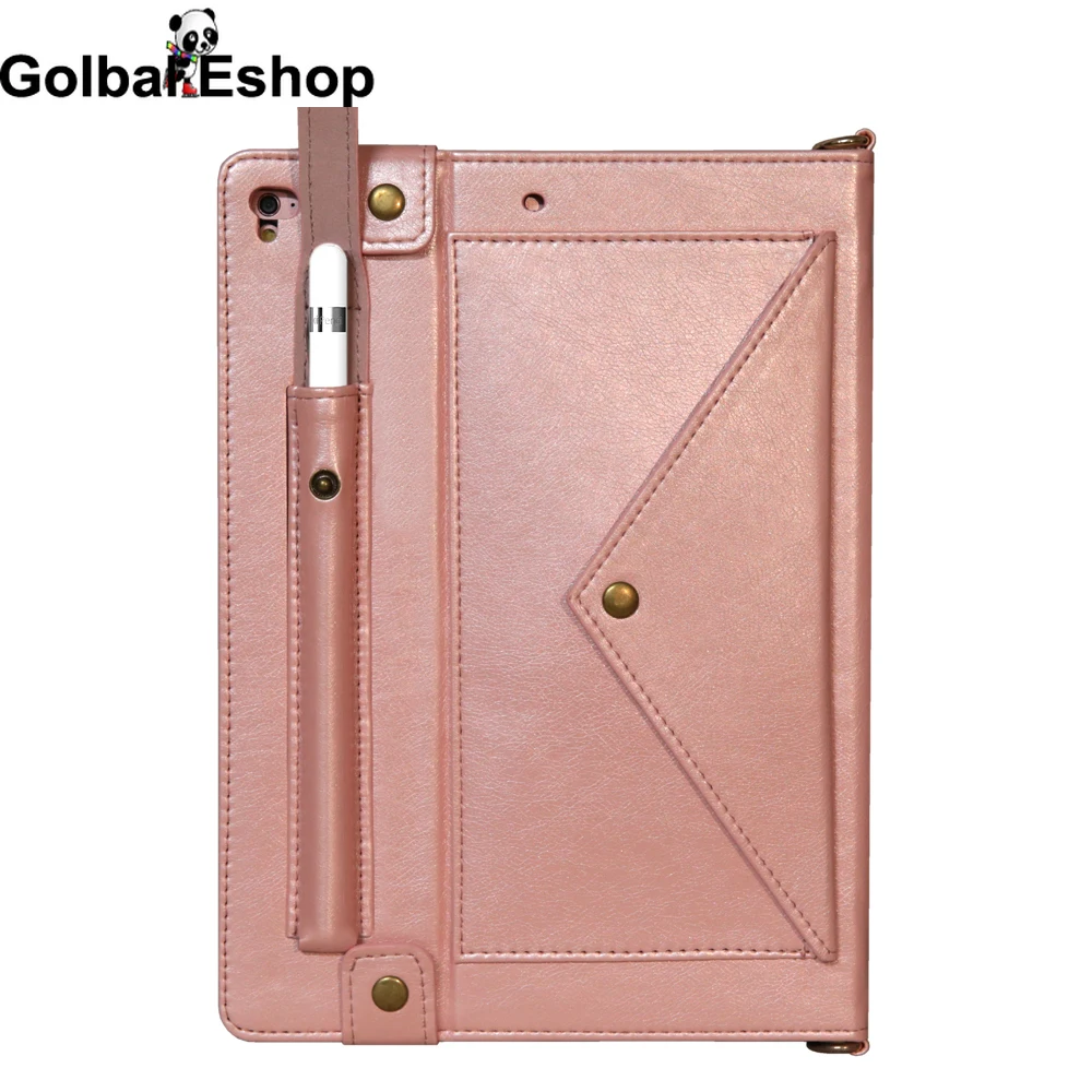 

For IPad Pro 12.9 2020 Tablet Case for IPad Pro 12.9 Inch 2020 Funda Shoulder Bag Leather Smart Coque Gift Transparent TPU Case