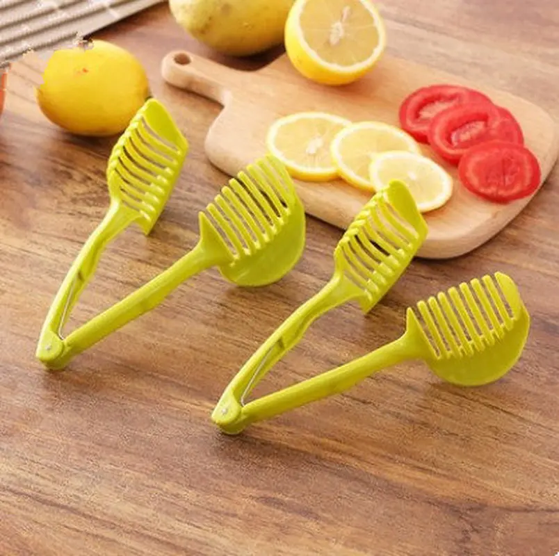 Пластиковые Зеленые ручные слайсеры 1 шт. слайсер для томатов искусственные