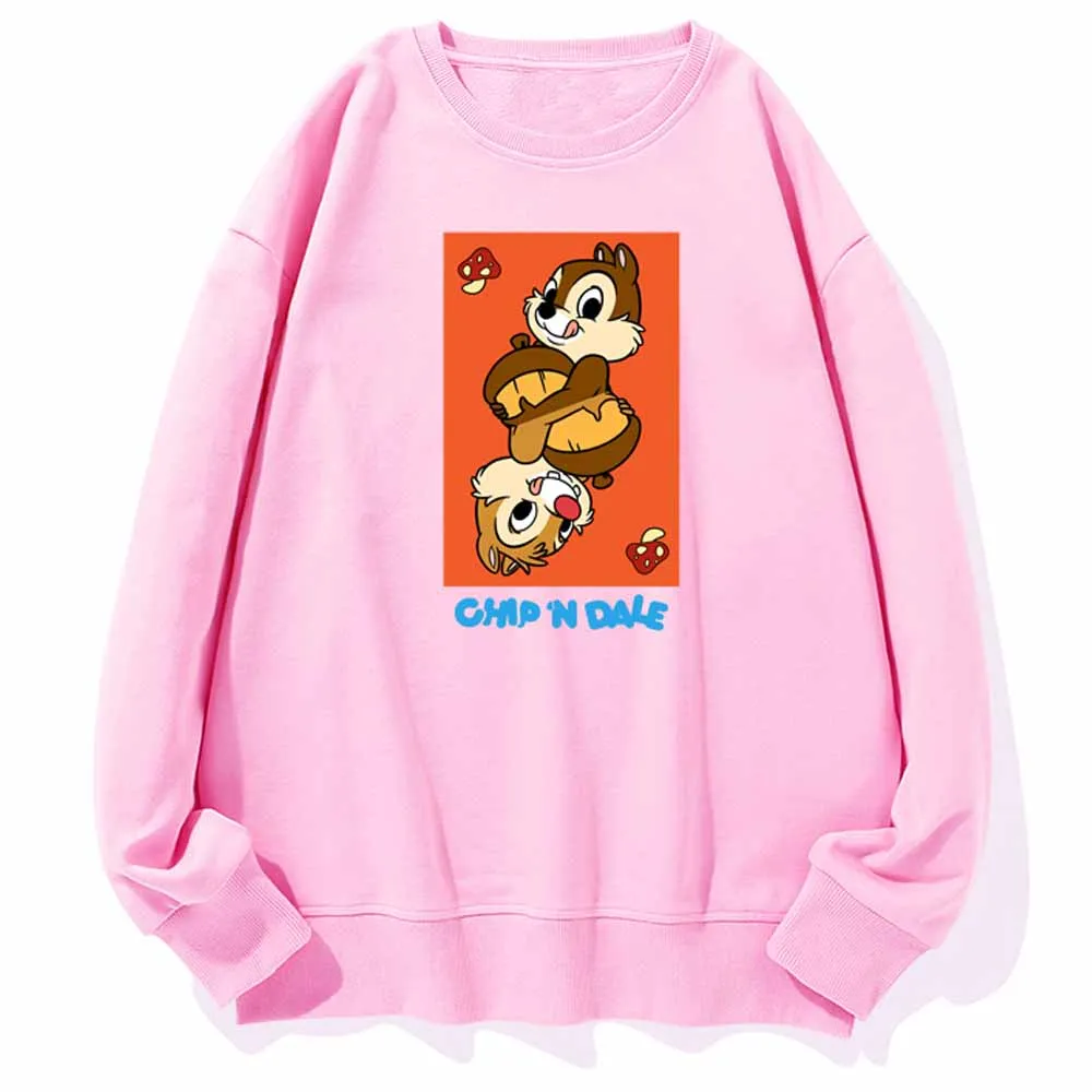 Женский свитшот с длинным рукавом круглым вырезом|Женские толстовки и свитшоты| |