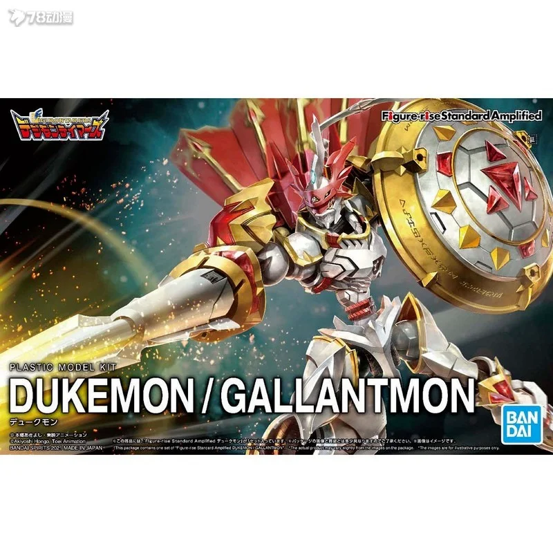 bandai genuine digimon figure figure rise dukemon gallantmon collection model decoration action toy figure toys for children free global shipping