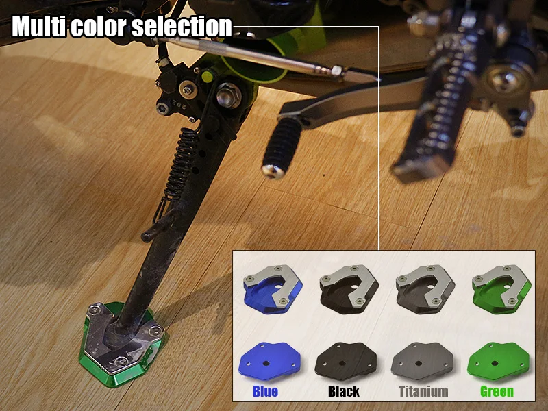 Подставка для мотоцикла боковая подставка удлинительная пластина Kawasaki Z900 Z900RS Z800