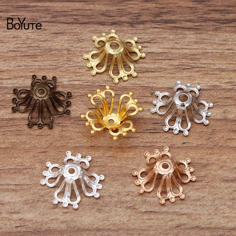 BoYuTe (100 шт./лот) Оптовая торговля металлическими латунными штамповками 17 мм