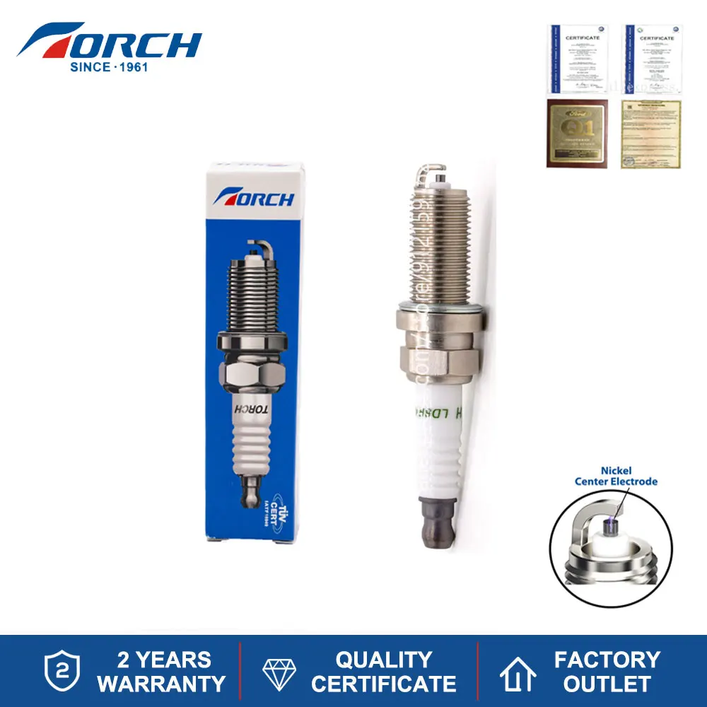 

Brand New TORCH Spark Plug LD8RTA-9 Replacement Candle LKAR8A-9 Champion REA6YC Brisk MR12YS-9 Engines Components 1PCS