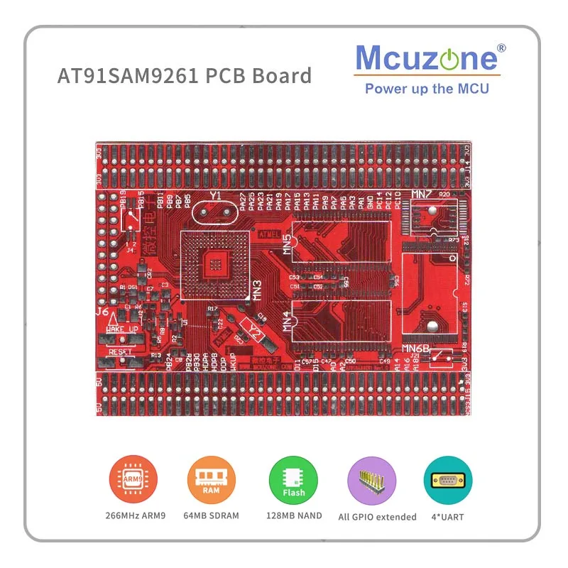 AT91SAM9261 плата для процессора SAM9261 ATMEL 64M SDRAM 128M NAND USB UART ADC RTC | Компьютеры и офис